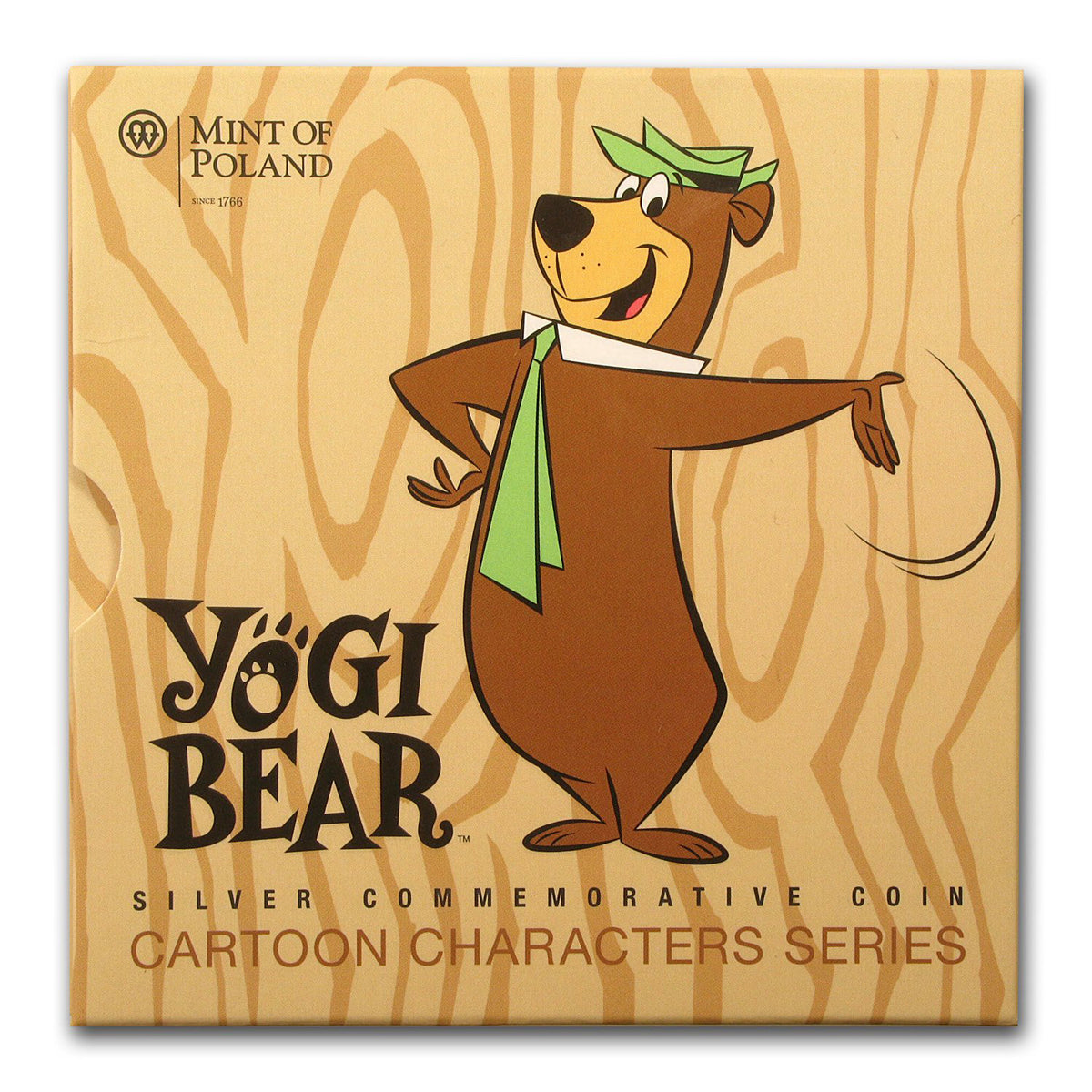 2014 $1 Cartoon Characters: Yogi Bear - Sterling Silver Coin