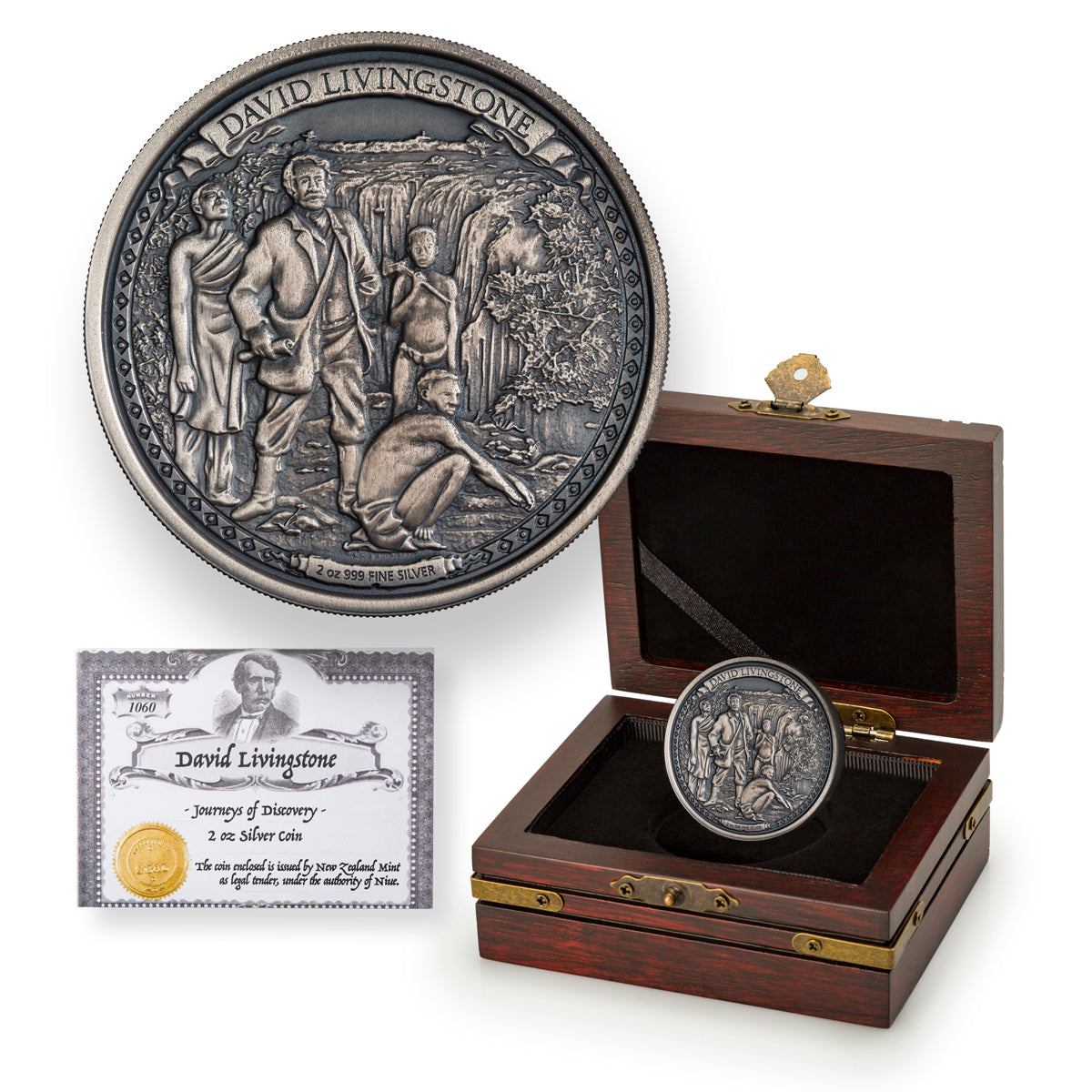 2015 $5 Journeys of Discovery: David Livingstone - Pure Silver Coin