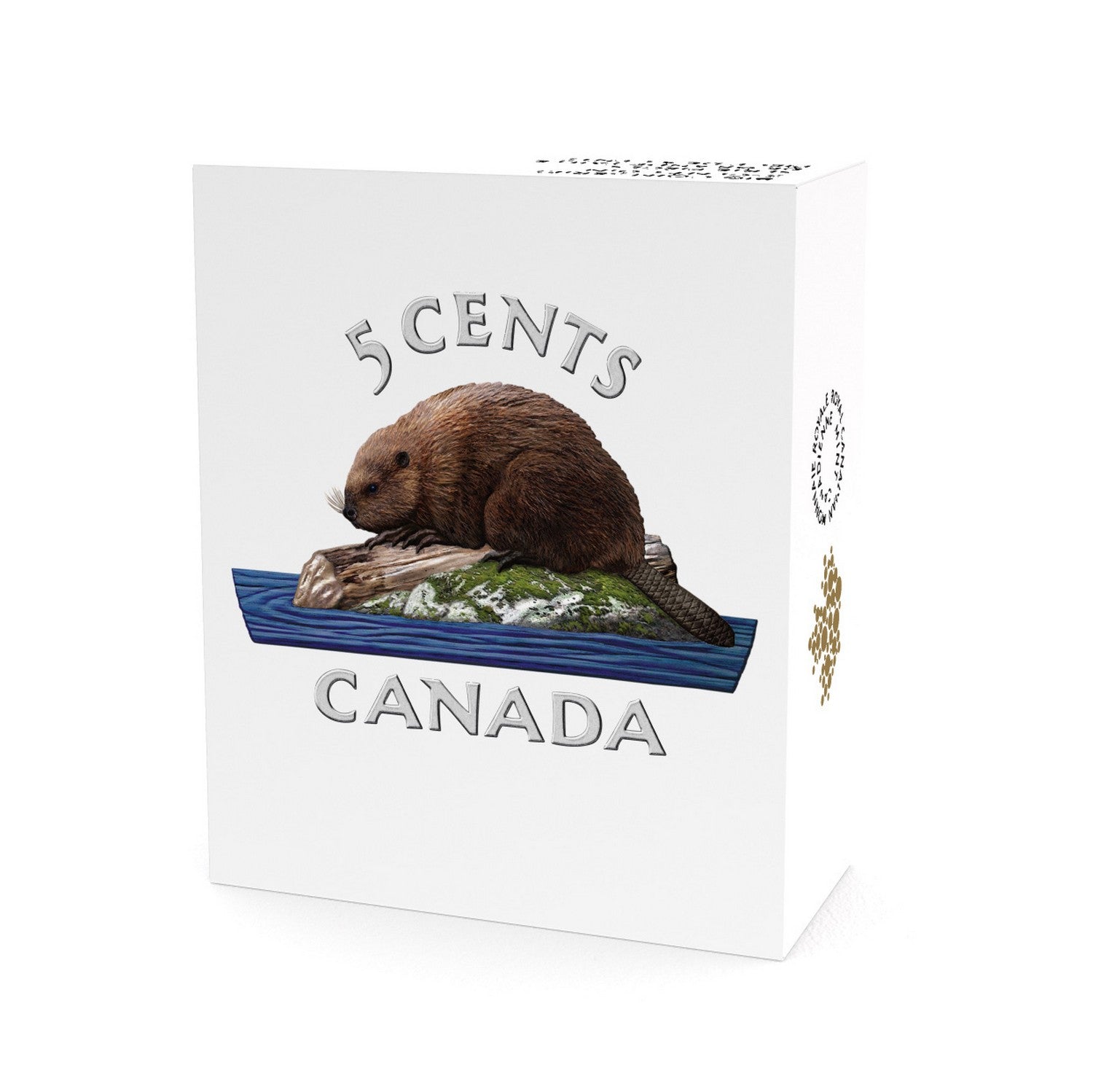 2016 5c Coloured Big Coin Series: Beaver - Pure Silver Coin