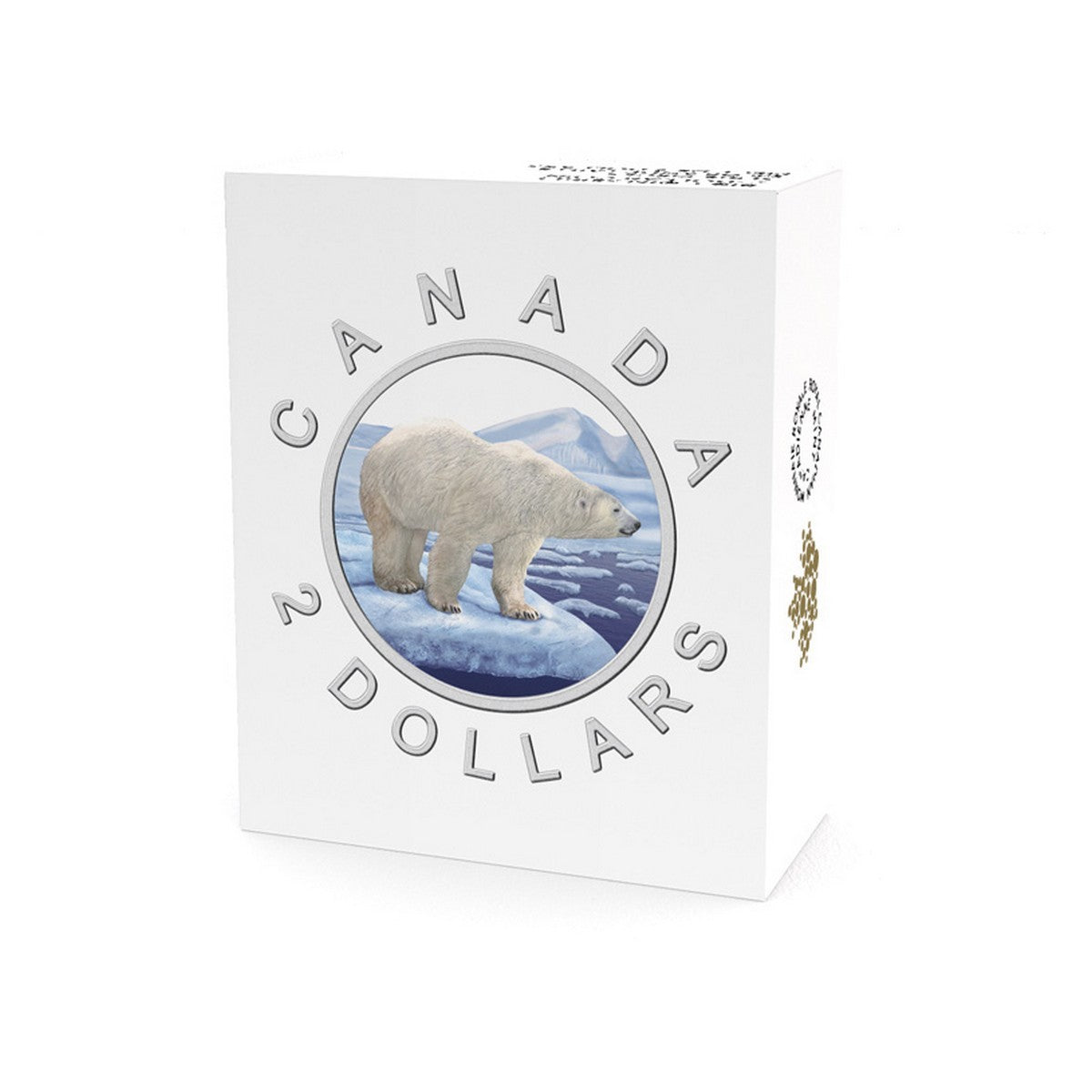 2016 $2 Coloured Big Coin Series: Polar Bear - Pure Silver Coin