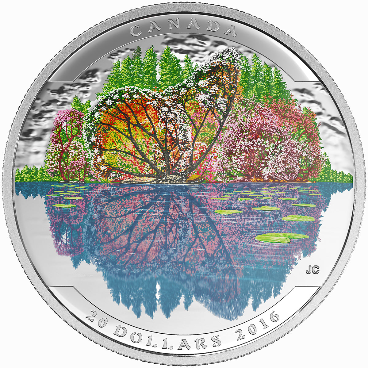 2016 $20 Landscape Illusion - Pure Silver 5 Coin Set