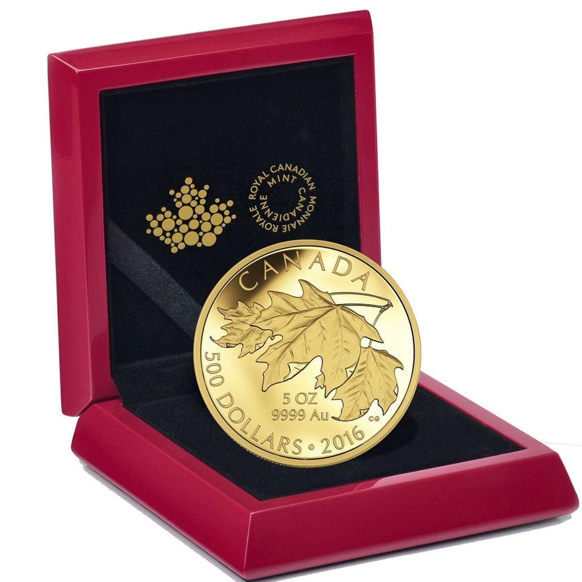 2016 $500 Maple Leaves - Pure Gold Coin