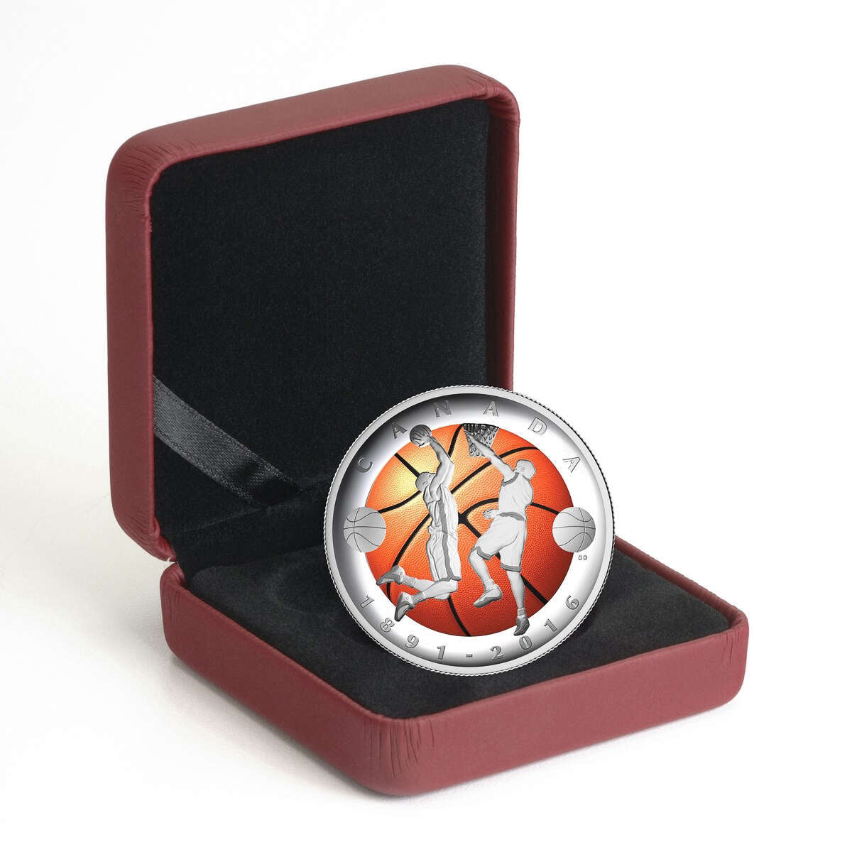 2016 $25 Invention of Basketball, 125th Anniversary - Pure Silver Coin