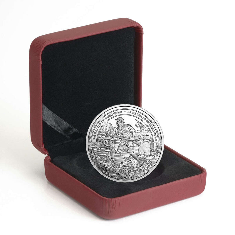 2016 $20 Second World War Battlefront Series: The Battle of Hong Kong - Pure Silver Coin