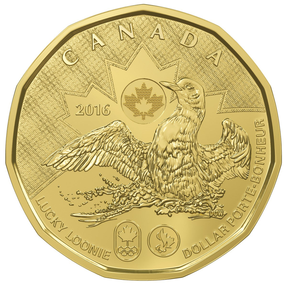 2016 $1 Lucky Loonie Special Wrap Roll