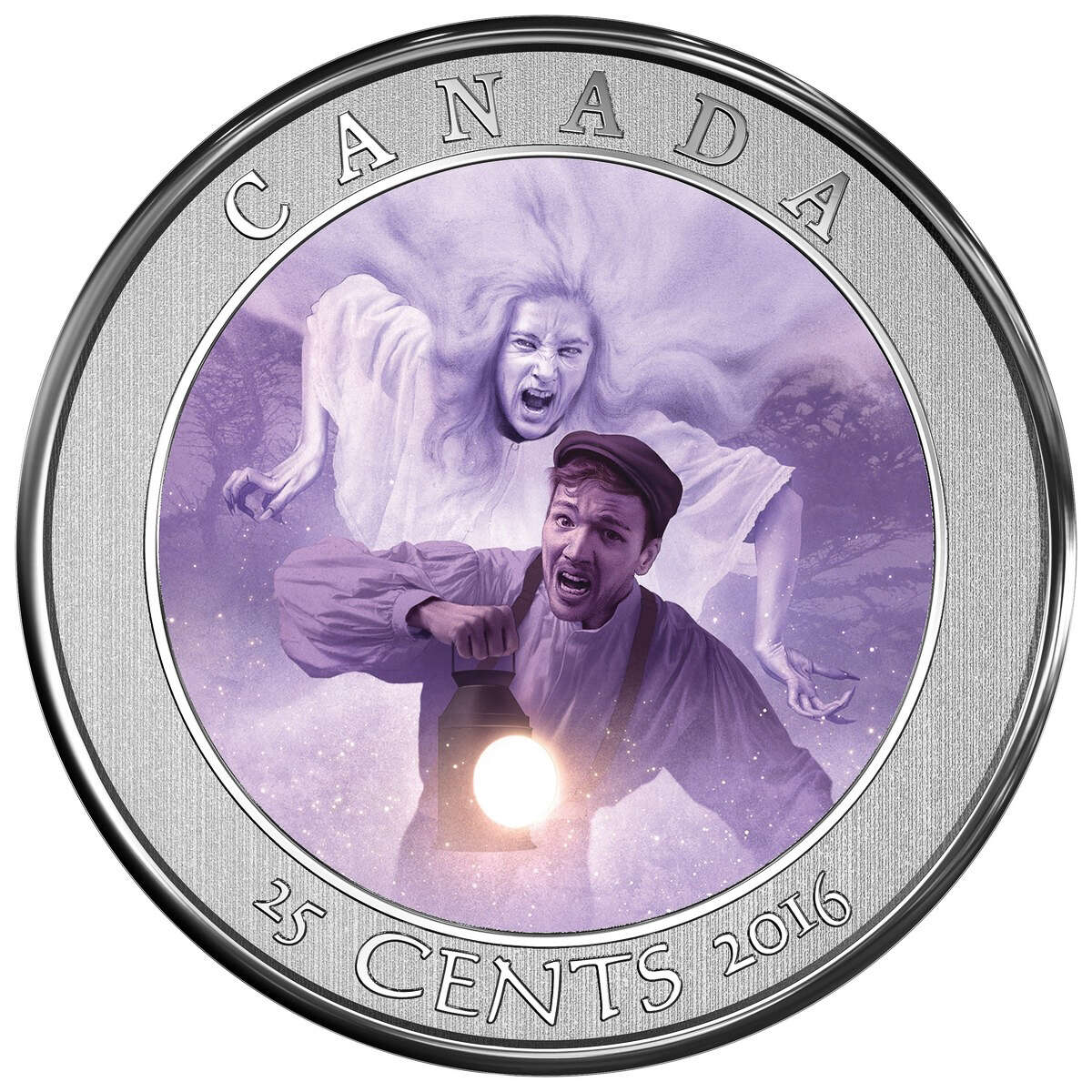 2016 25c Haunted Canada: Bell Island - Lenticular Coin