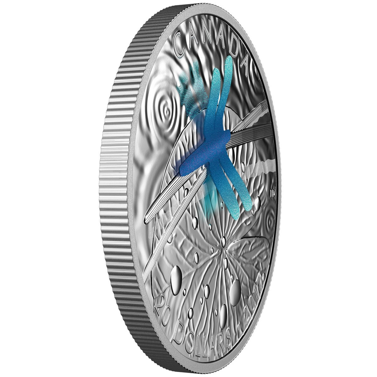 2017 $20 Nature's Adornments: Dragonfly - Pure Silver Coin