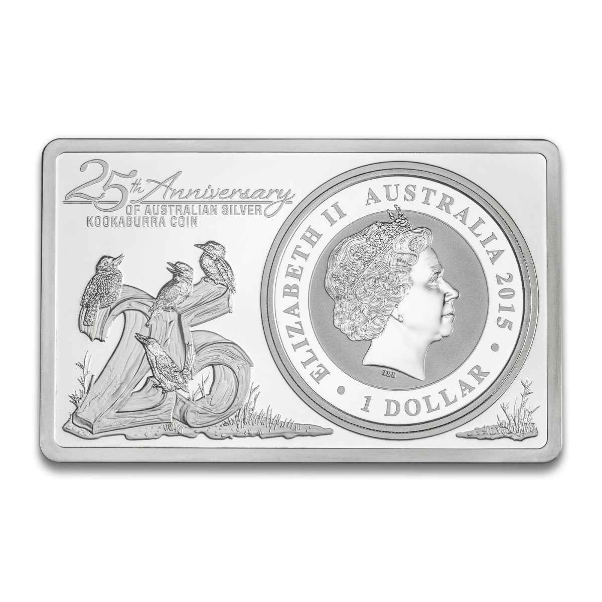 2015 $1 25th Anniversary of Australian Kookabura - Pure Silver Set