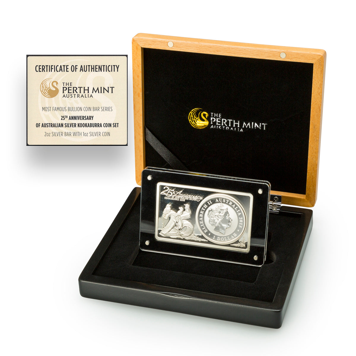 2015 $1 25th Anniversary of Australian Kookabura - Pure Silver Set