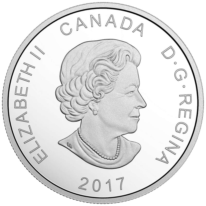 2017 $20 Glistening North: The Polar Bear with Genuine Diamonds - Pure Silver Coin