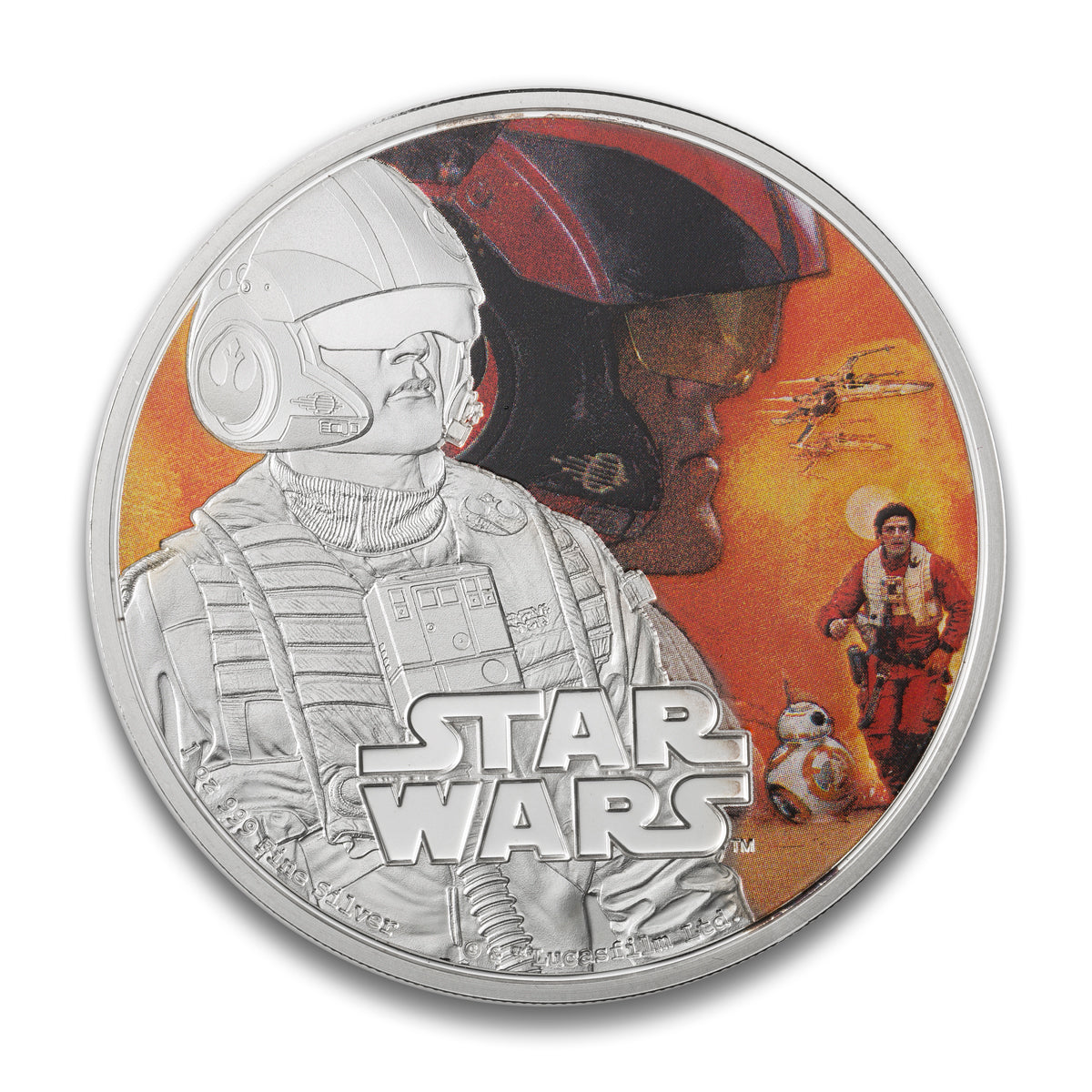 2016 $2 Star Wars: Poe Dameron - Pure Silver Coin