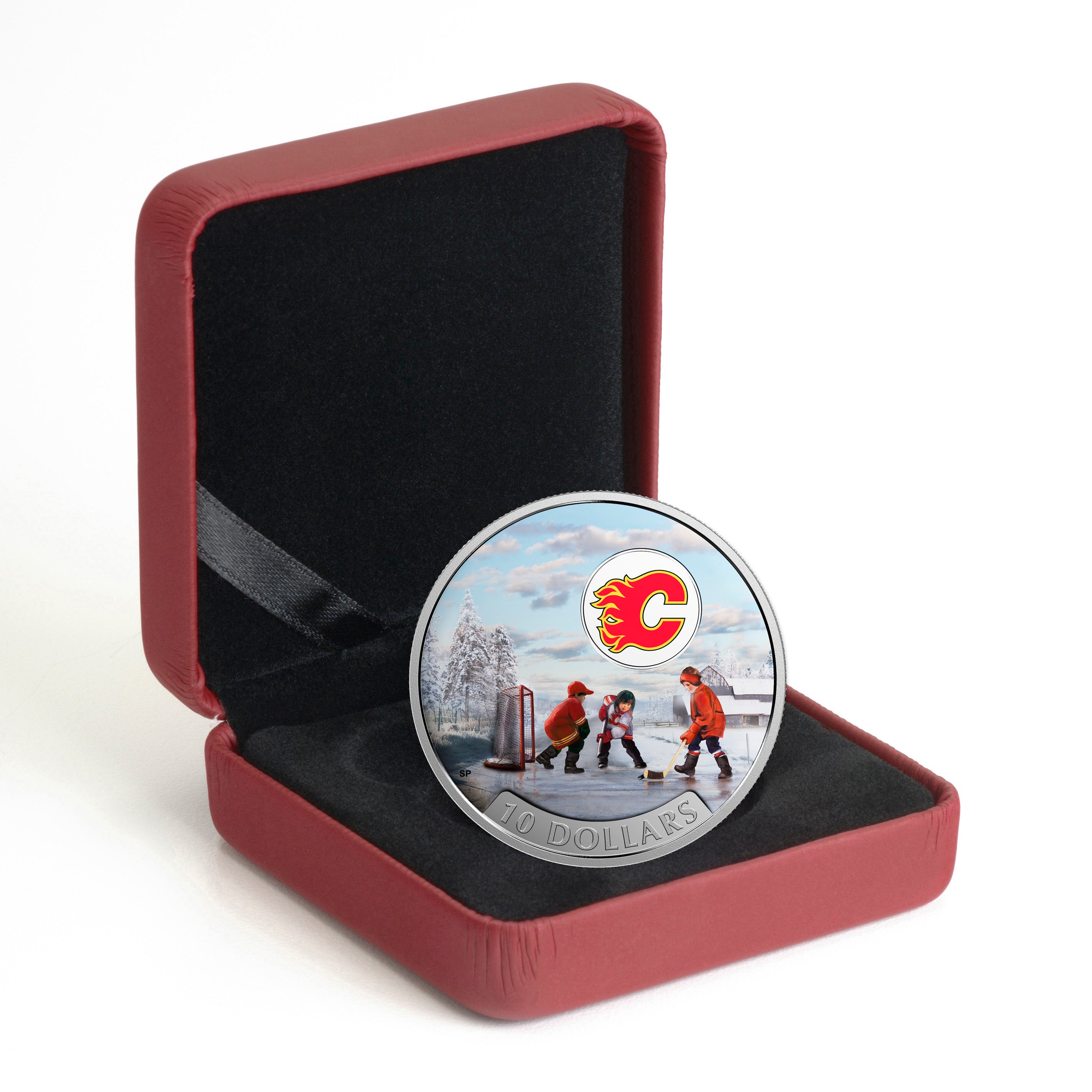 2017 $10 Passion to Play: Calgary Flames - Pure Silver Coin