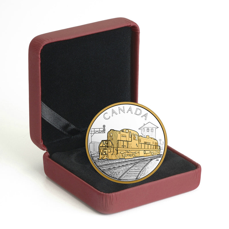 2017 $20 Locomotives Across Canada: The RS 20 - Pure Silver Gold-Plated Coin