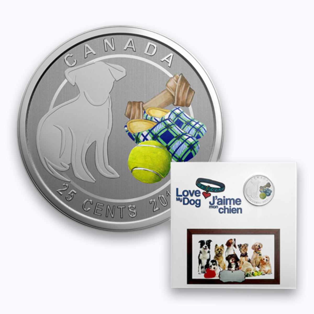 2017 25 Cent Love My Dog - Pure Silver Coin