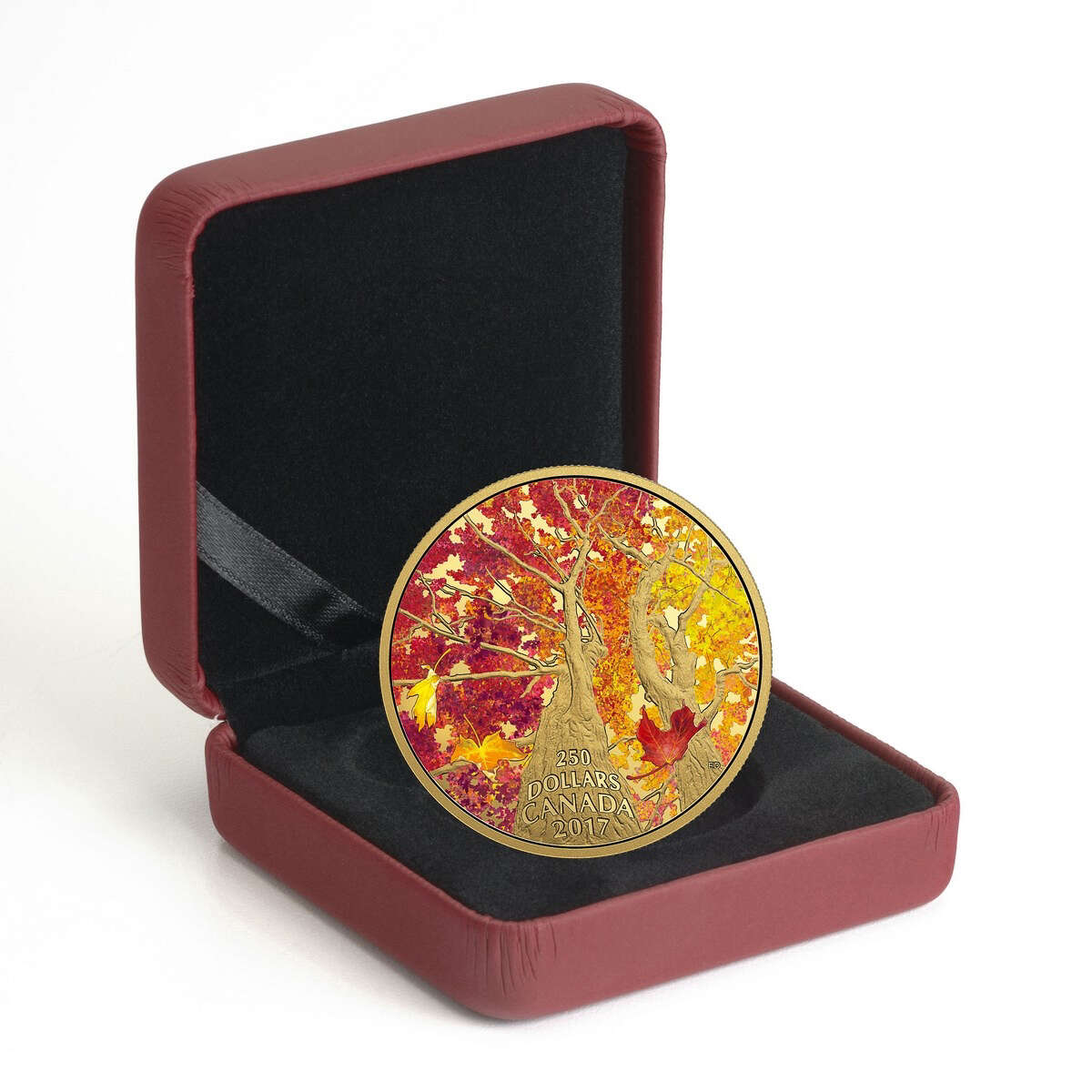 2017 $250 Maple Canopy: Kaleidoscope of Colour - Pure Gold Coin