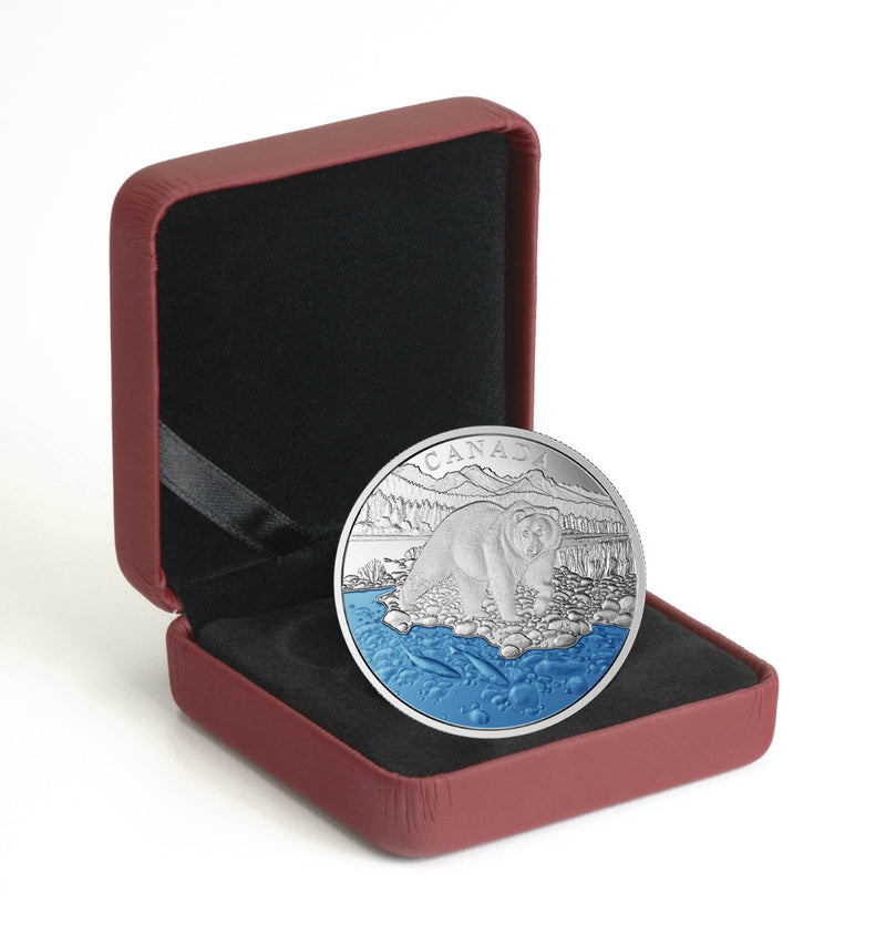 2017 $20 Iconic Canada: The Grizzly Bear - VIP Exclusive Pure Silver Coin