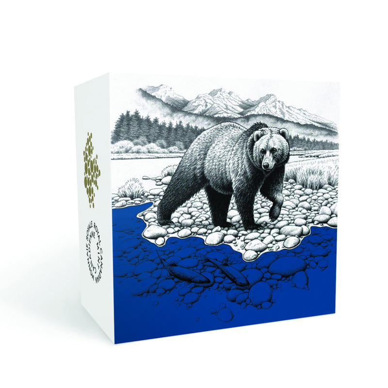 2017 $20 Iconic Canada: The Grizzly Bear - VIP Exclusive Pure Silver Coin
