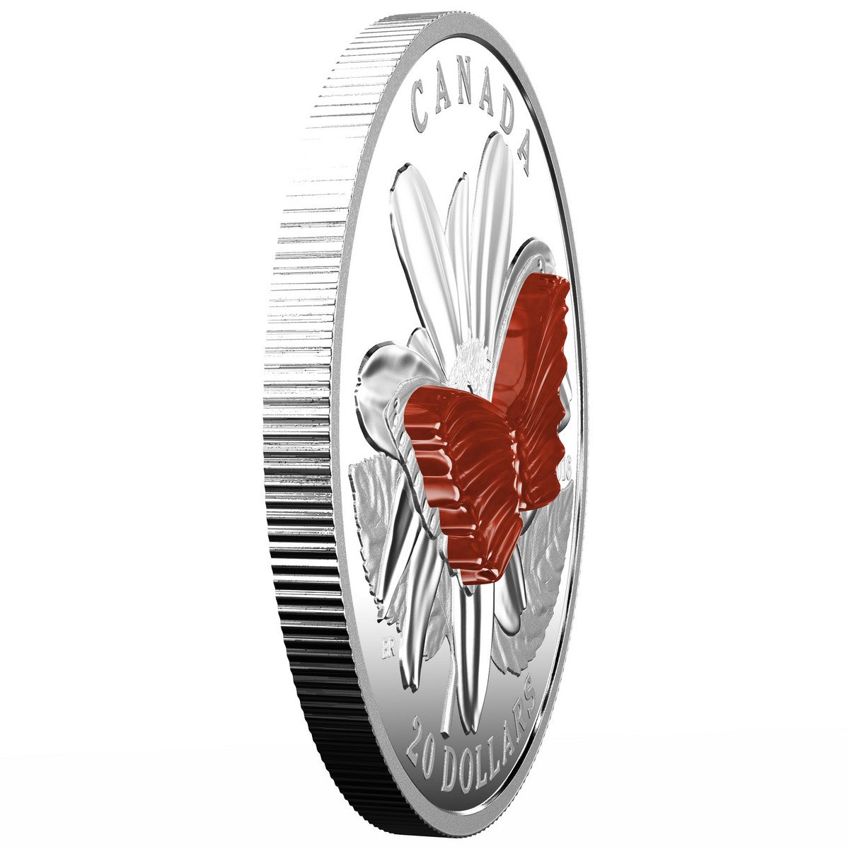 2016 $20 The Colourful Wings of a Butterfly - Pure Silver Coin