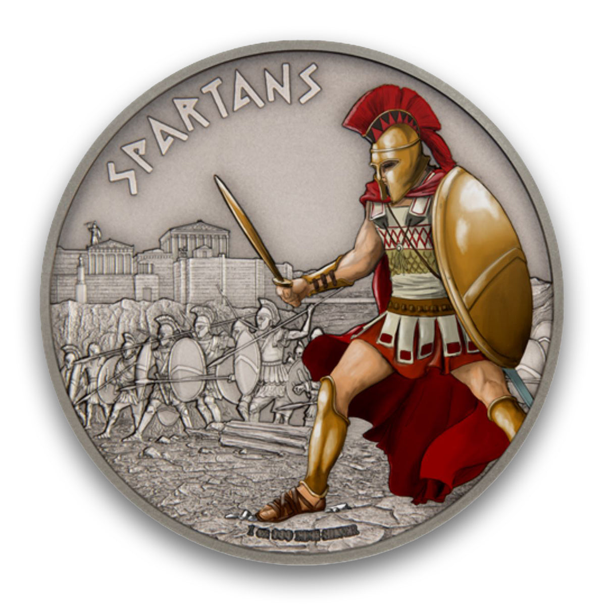 2016 $2 Warriors of History: Spartans - Pure Silver Coin