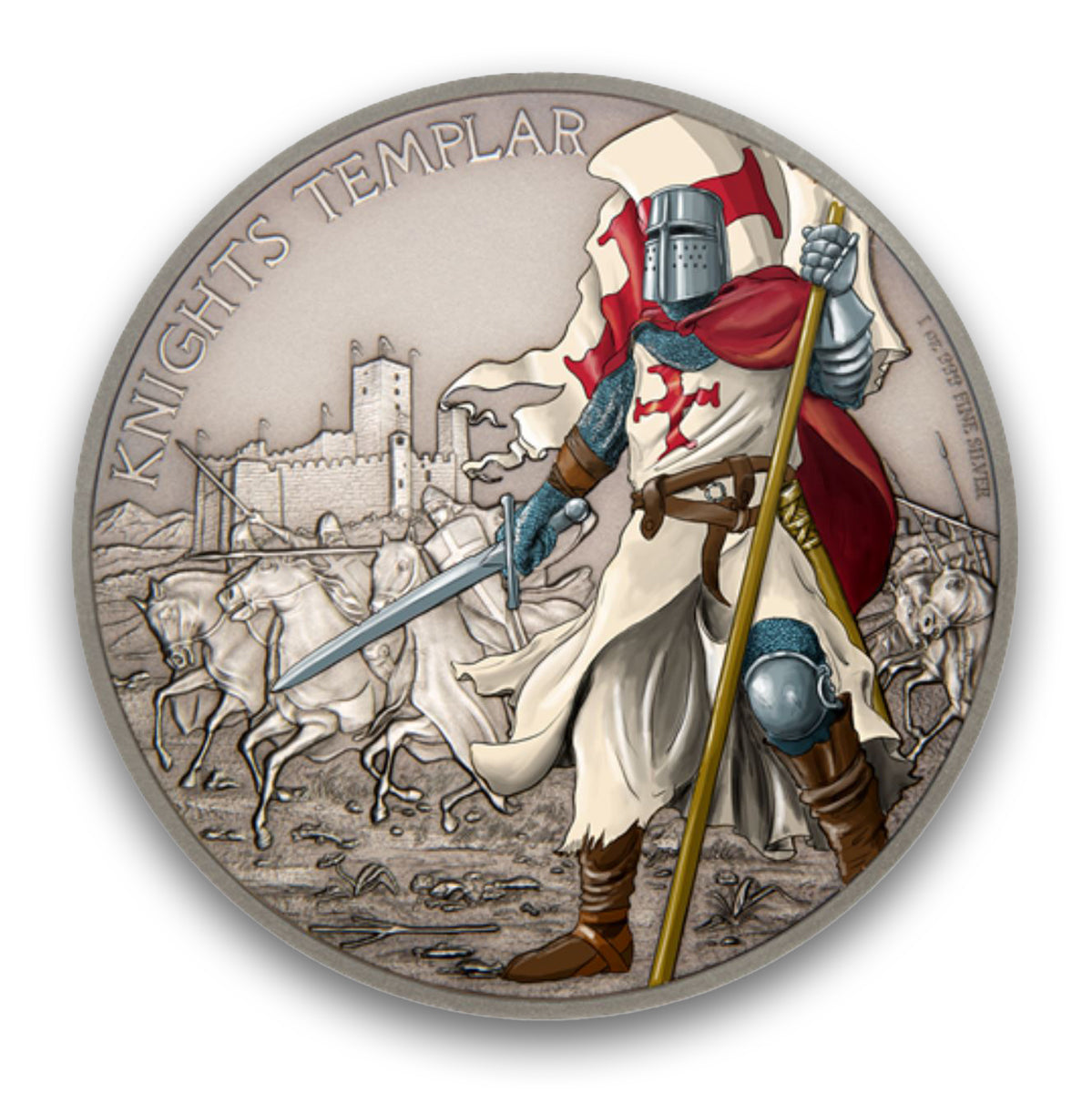 2017 $2 Warriors of History: Knights - Pure Silver Coin