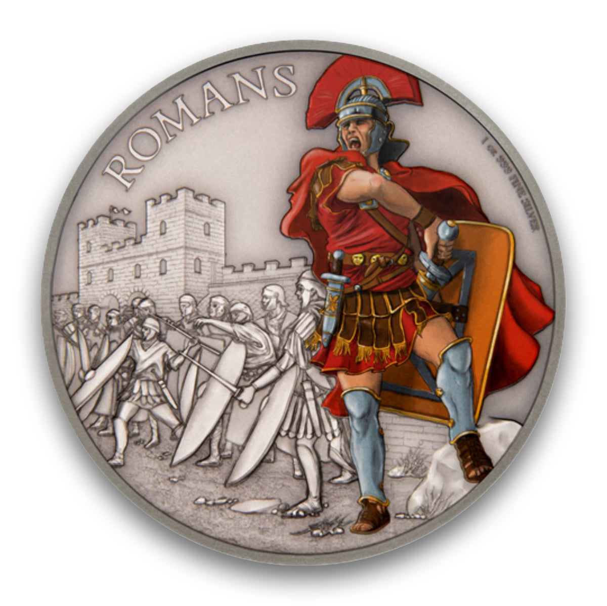 2017 $2 Warriors of History: Romans - Pure Silver Coin