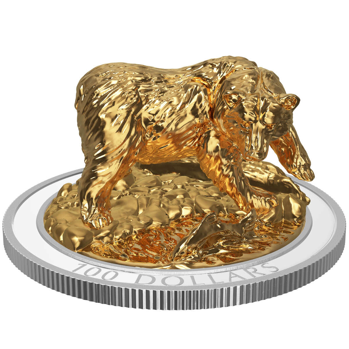 2017 $100 Sculpture of Majestic Canadian Animals - Pure Silver Coin Set