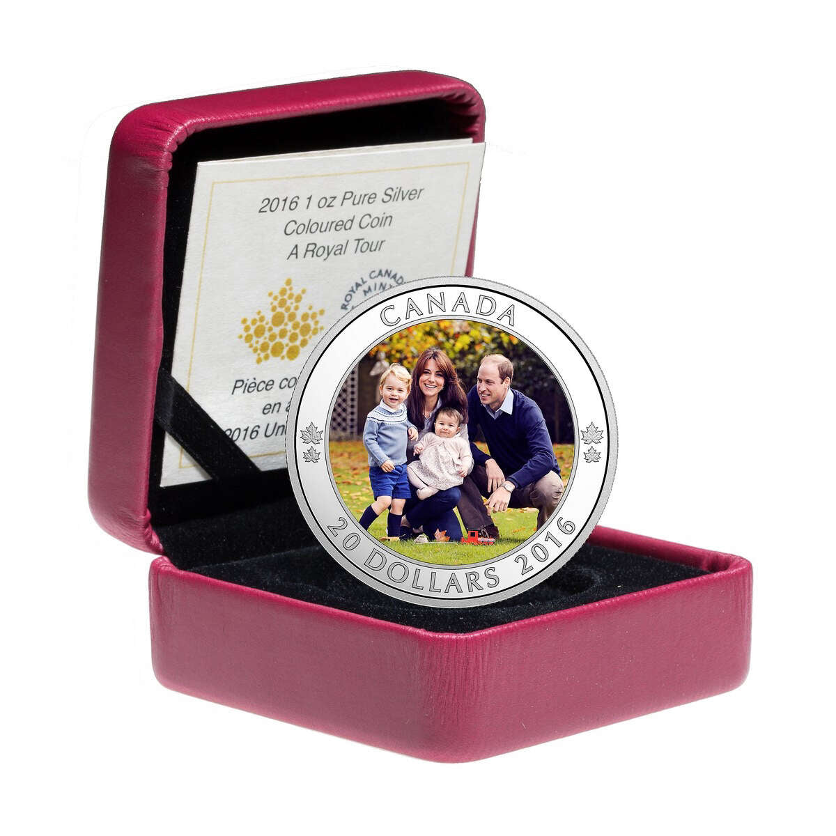 2016 $20 A Royal Tour - Pure Silver Coin