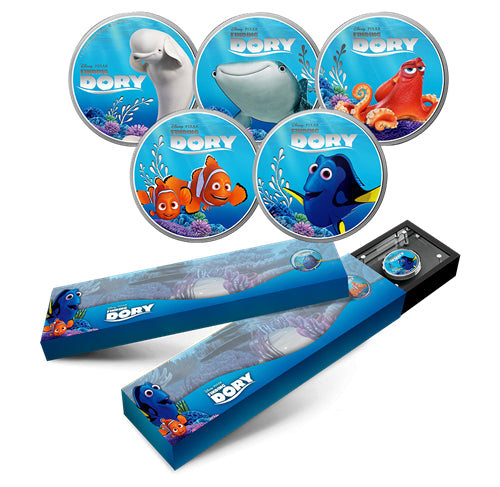 2016 $2 Finding Dory - Pure Silver Coin Set
