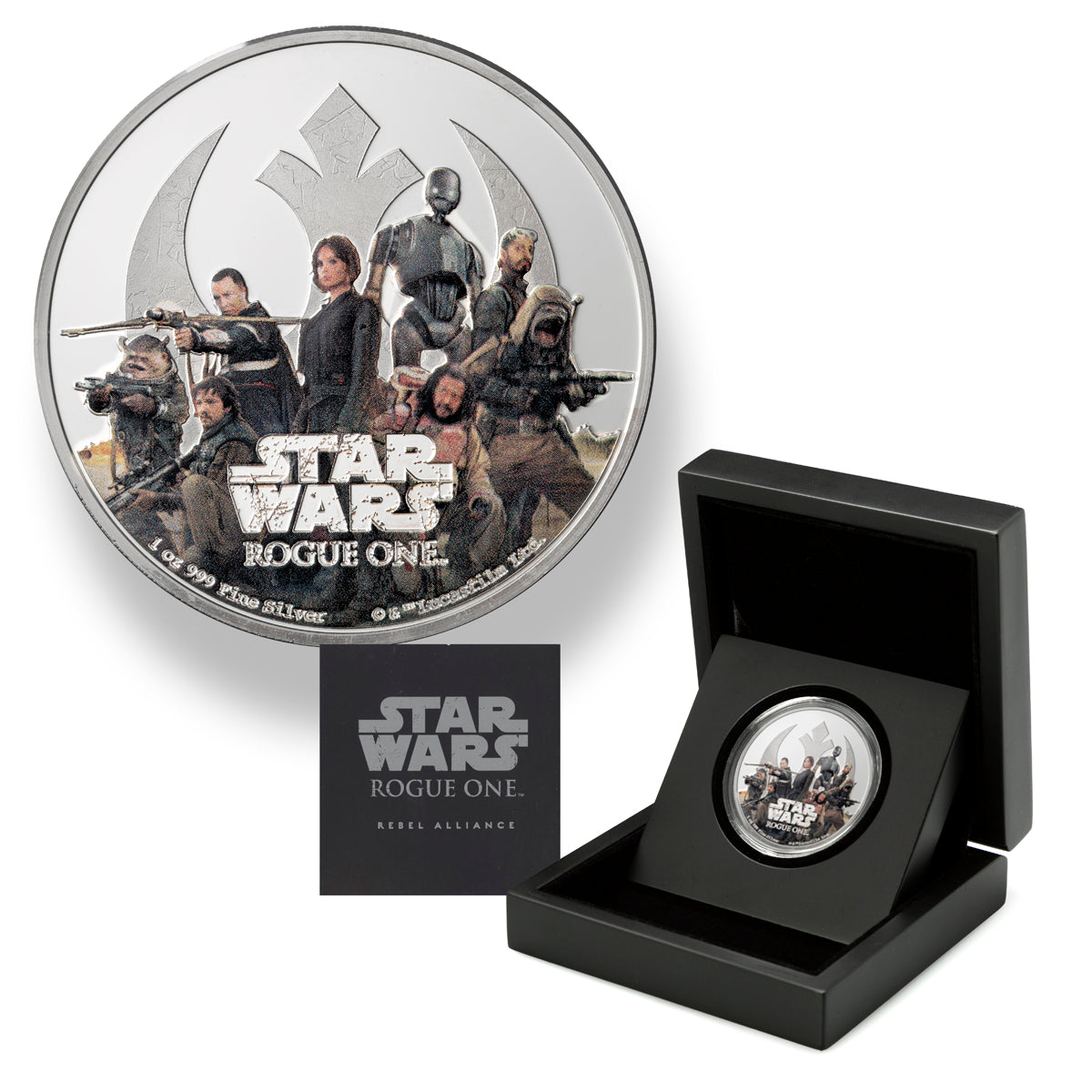 2017 $2 Star Wars Rogue One: Rebel Alliance - Pure Silver Coin