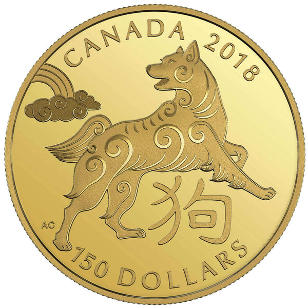 2018 $150 Year of the Dog - 18-Karat Gold Coin