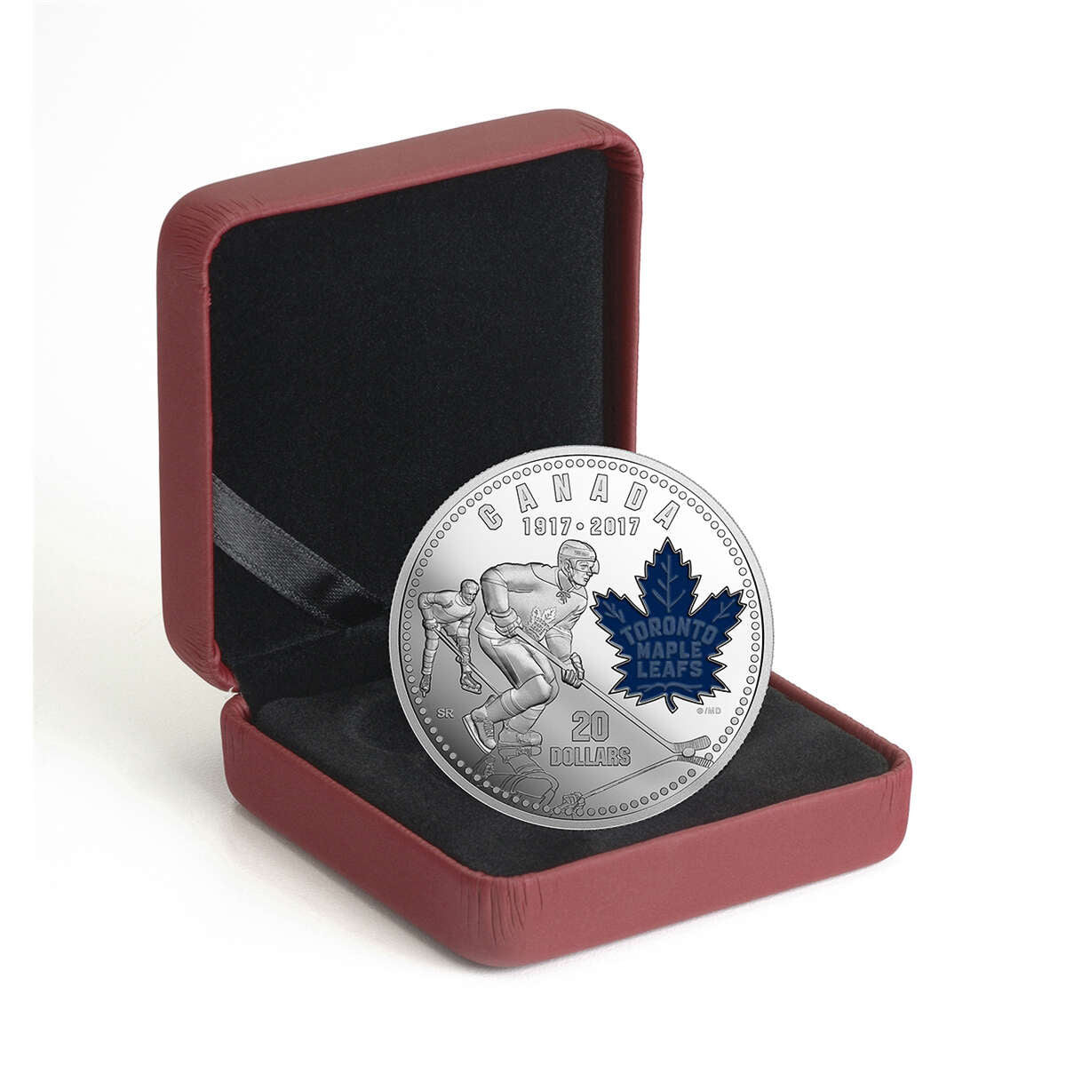 2017 $20 100th Anniversary of Toronto Maple Leafs - Pure Silver Coin