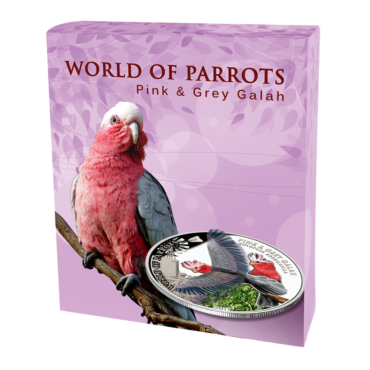 2017 $5 World of Parrots: Pink & Grey Galah - Sterling Silver Coin
