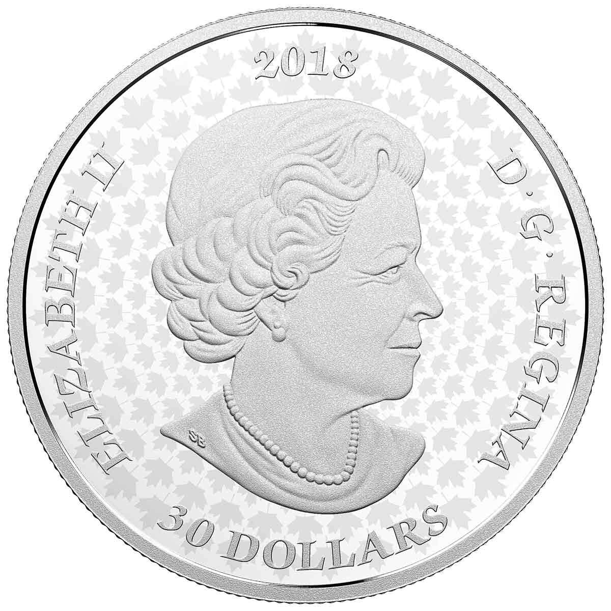 2018 $30 Gardens of Canada: Halifax Public Gardens - Pure Silver Coin