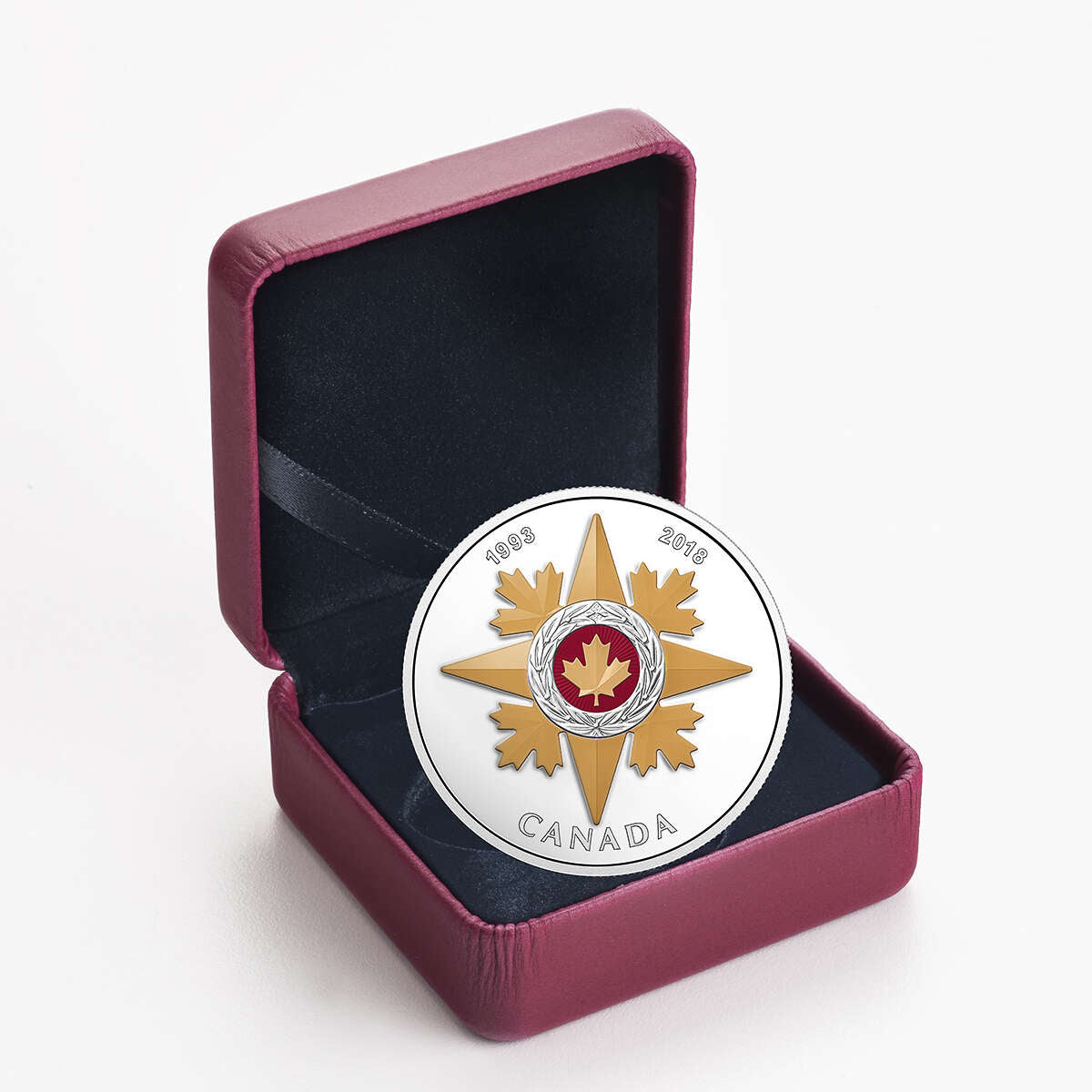 2018 $20 Canadian Honours: 25th Anniversary of the Star of Military Valour - Pure Silver Coin