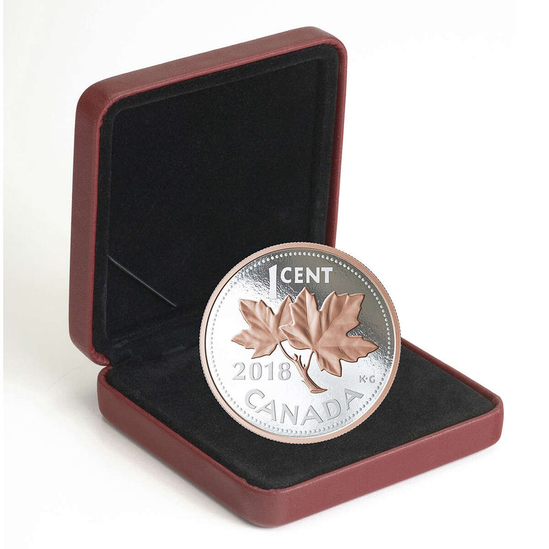 2018 1c Big Coin: Maple Leaves - Pure Silver Coin