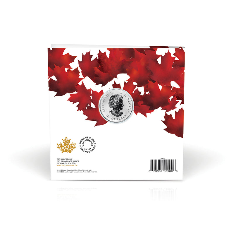 2018 $10 Maple Leaves - Pure Silver Coin