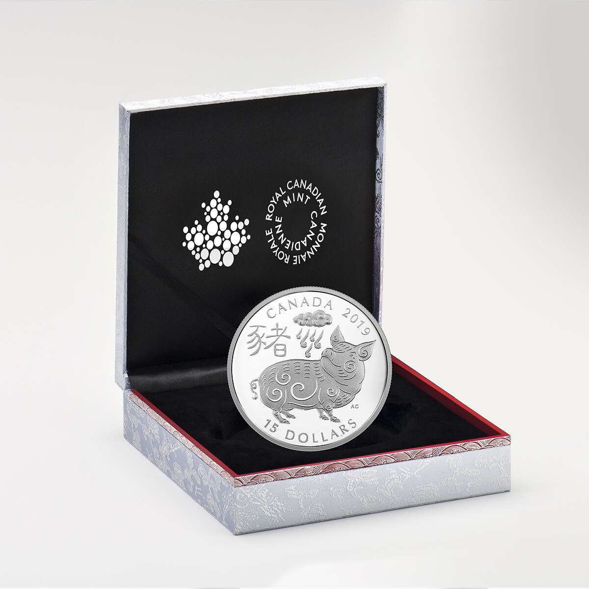 2019 $15 Year of the Pig - Silver Coin