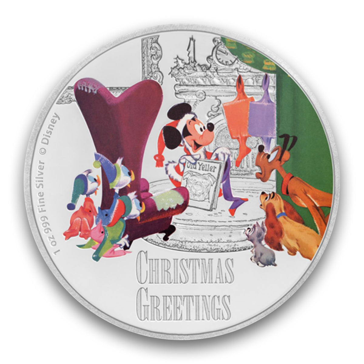 2017 $2 Disney Seasons Greetings Classic - Pure Silver Coin