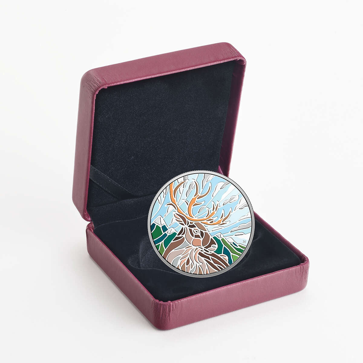 2018 $20 Canadian Mosaics: Caribou - Pure Silver Coin