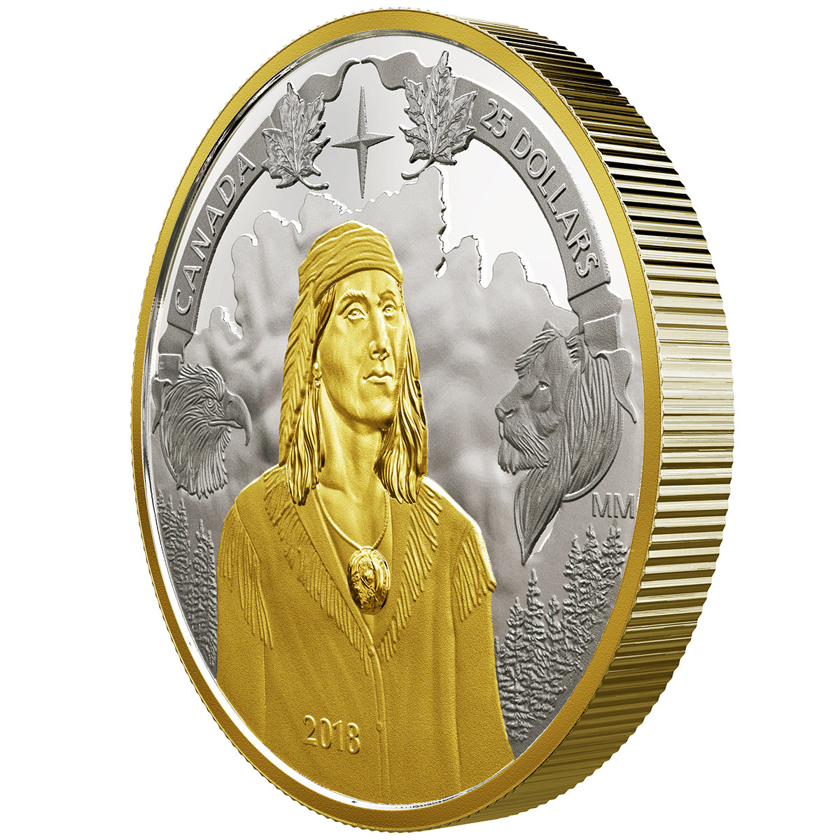 2018 $25 250th Anniversary of Tecumseh's Birth - Pure Silver Piedfort