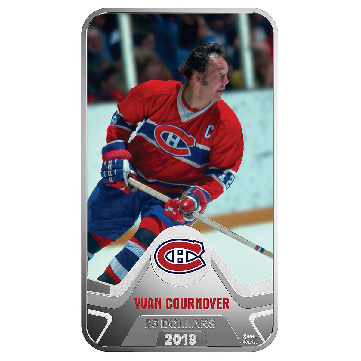 2019 $25 Yvan Cournoyer: Montreal Canadiens - Fine Silver Coin