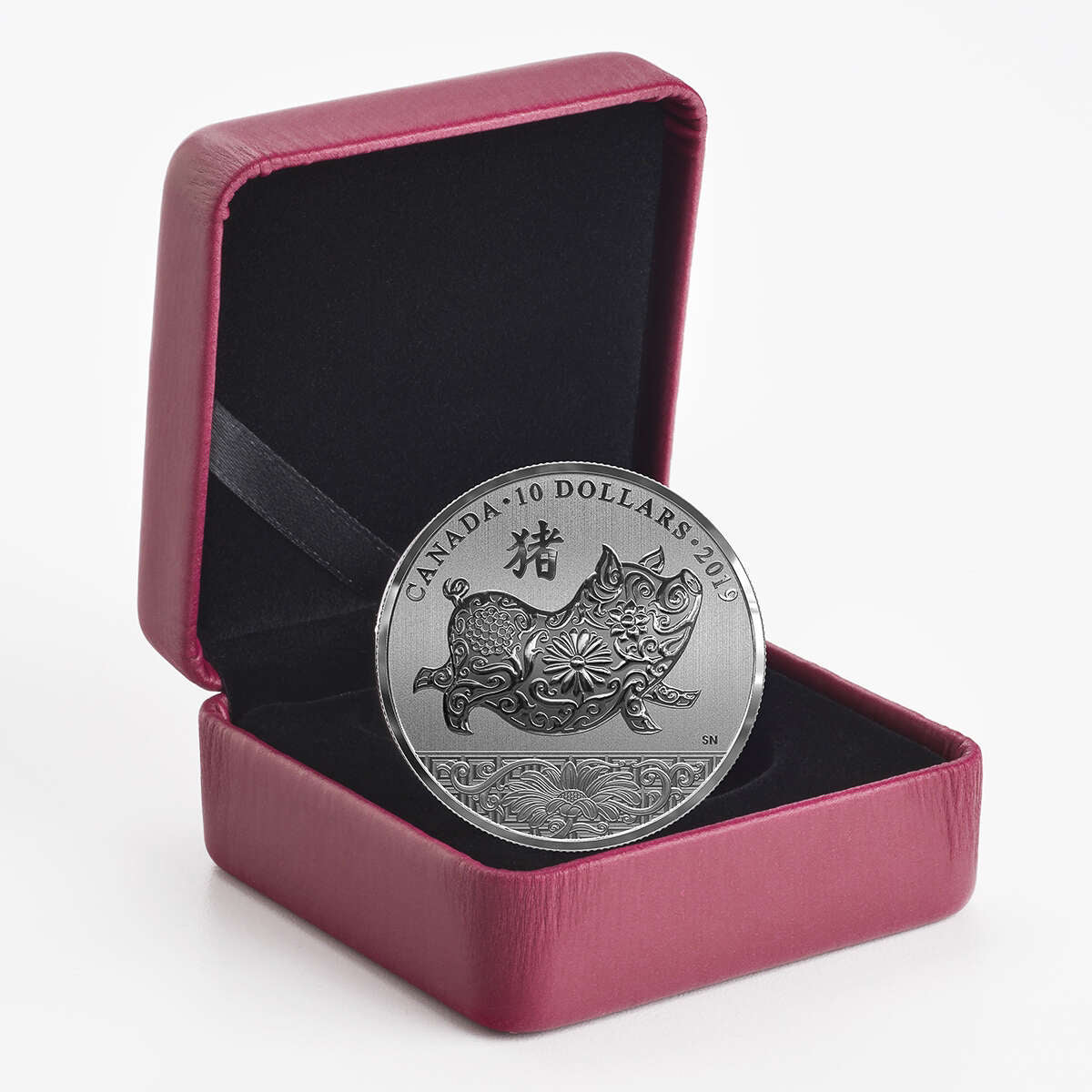 2019 $10 Lunar Year of the Pig - Fine Silver Coin