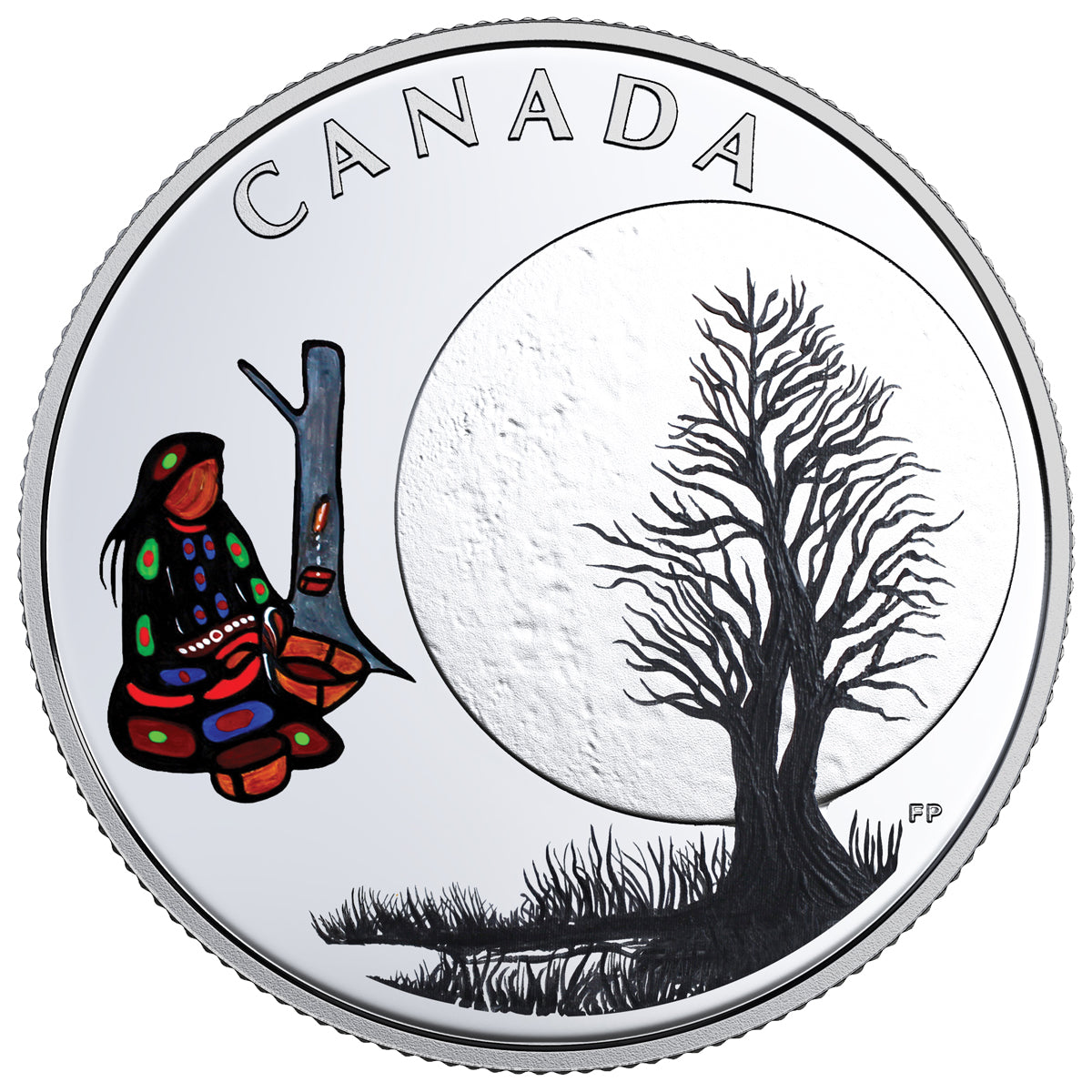 2018 $3 Thirteen Teachings from Grandmother Moon - Pure Silver Coloured 13 Coin Set