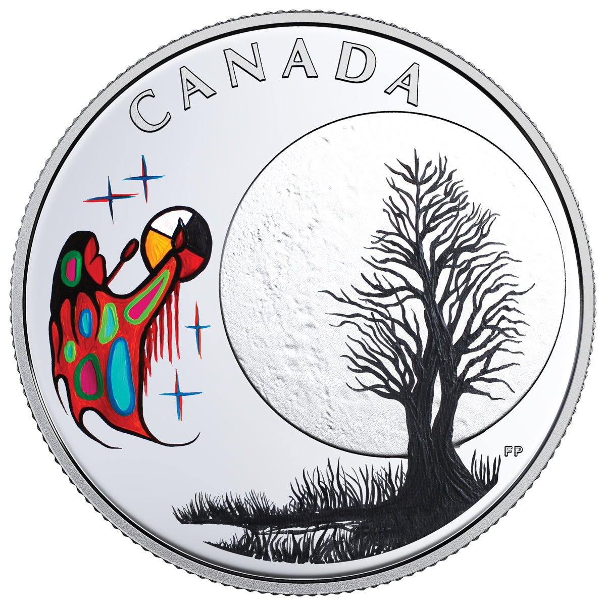 2018 $3 Thirteen Teachings from Grandmother Moon - Pure Silver Coloured 13 Coin Set