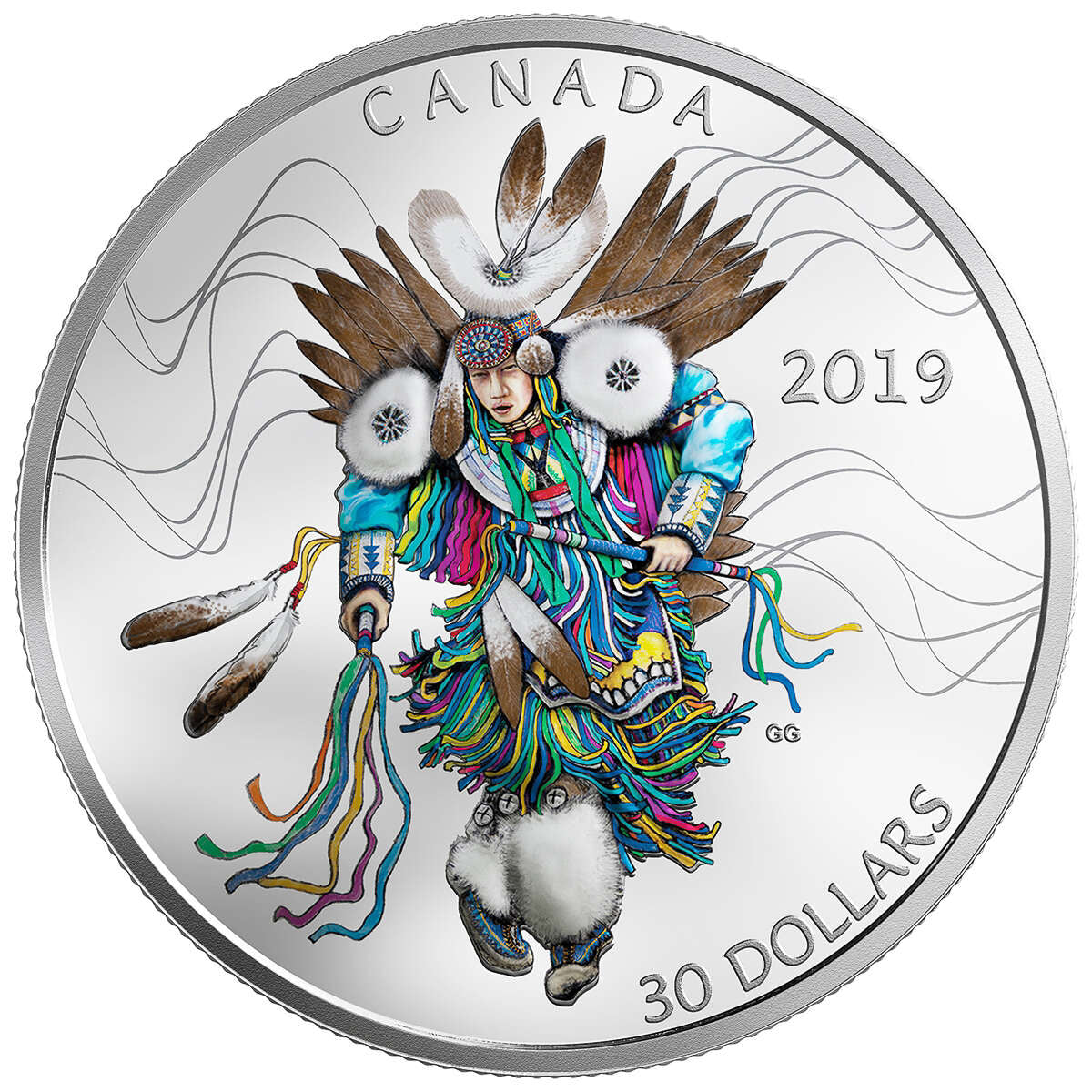 2019 $30 Fancy Dance - Fine Silver Coin