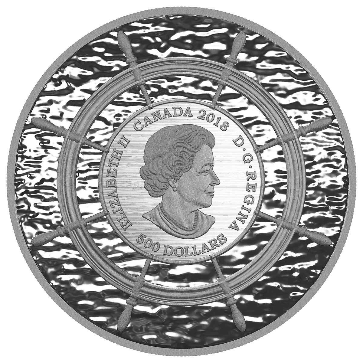 2018 $500 Bluenose - Pure Silver Coin