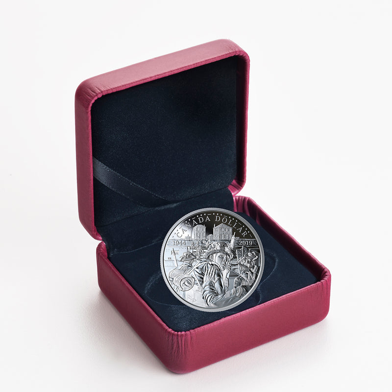 2019 $1 75th Anniversary of D-Day - Proof Silver Coin