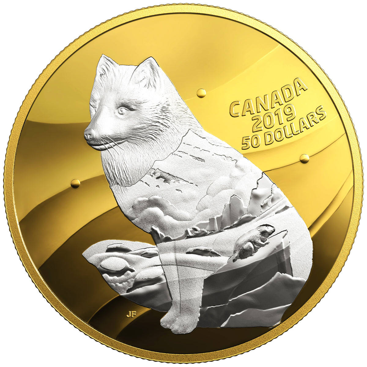 2019 $50 My Inner Nature: Arctic Fox - Pure Silver Coin