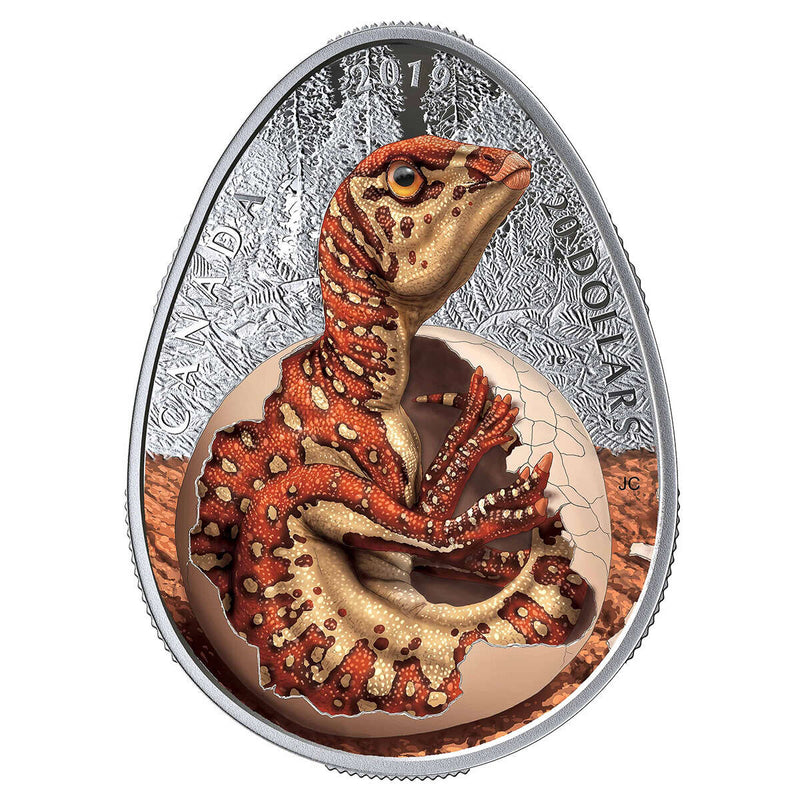 2019 $20 Hatching Hadrosaur - Pure Silver Coin