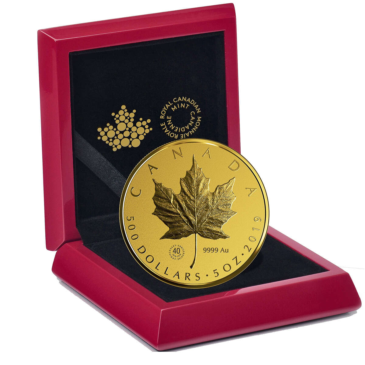 2019 $500 Gold Maple Leaf - Pure Gold Coin